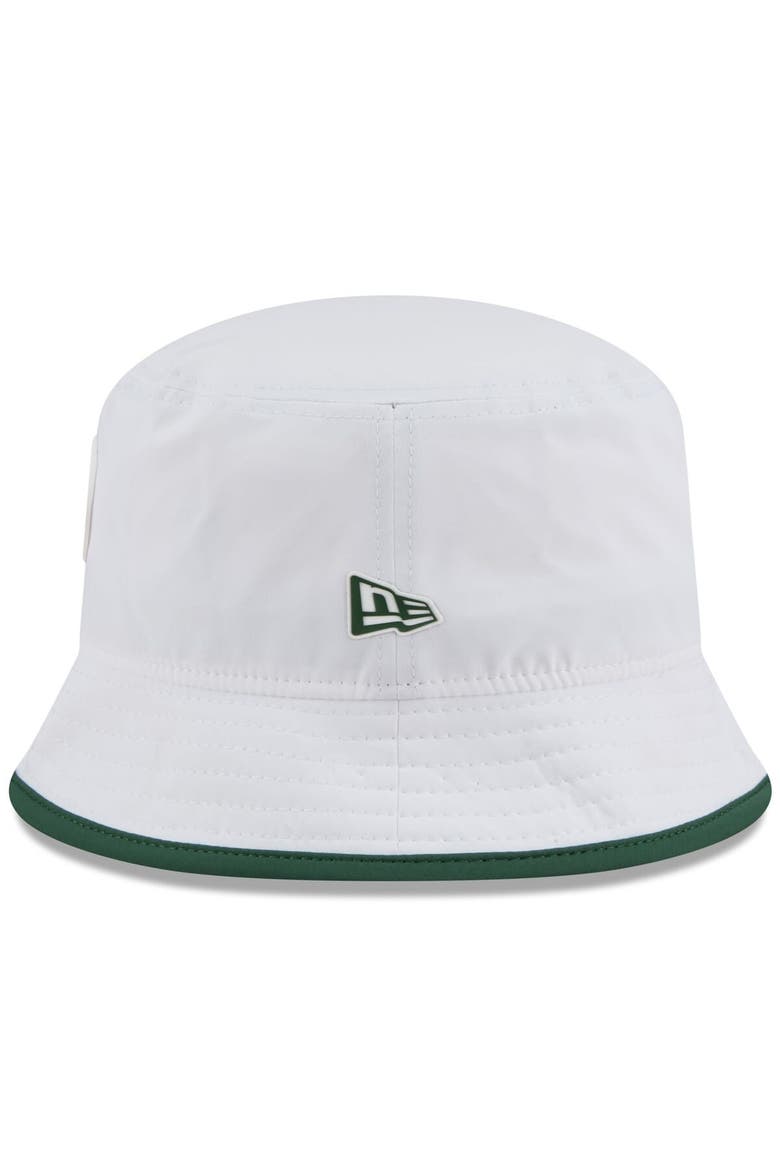 Men's New Era  White Green Bay Packers 2025 NFL Training Camp Stretch Bucket Hat, Alternate, color, White