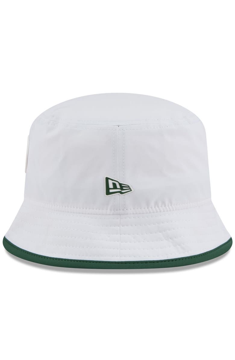 New Era Men's New Era White Green Bay Packers 2025 NFL Training Camp Stretch Bucket Hat, Alternate, color, White