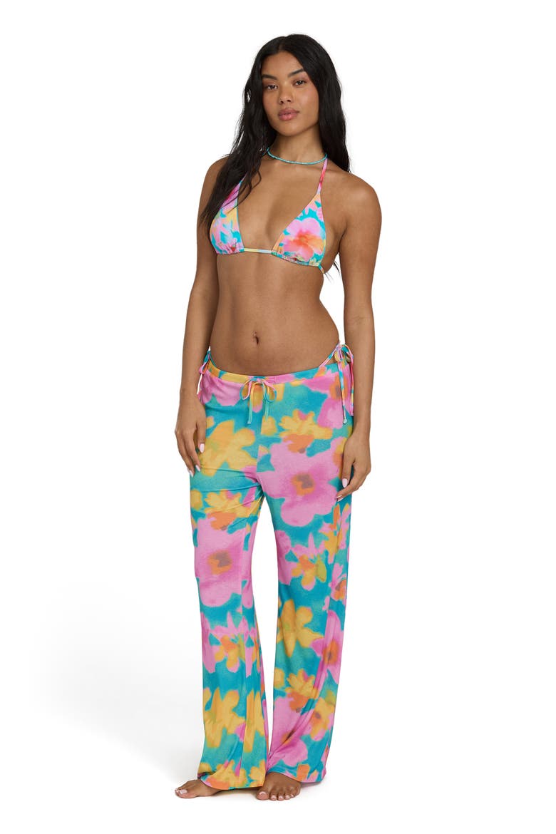 Lookin' Fresh Print Cover-Up Pants, Alternate, color, OCEAN SPRAY