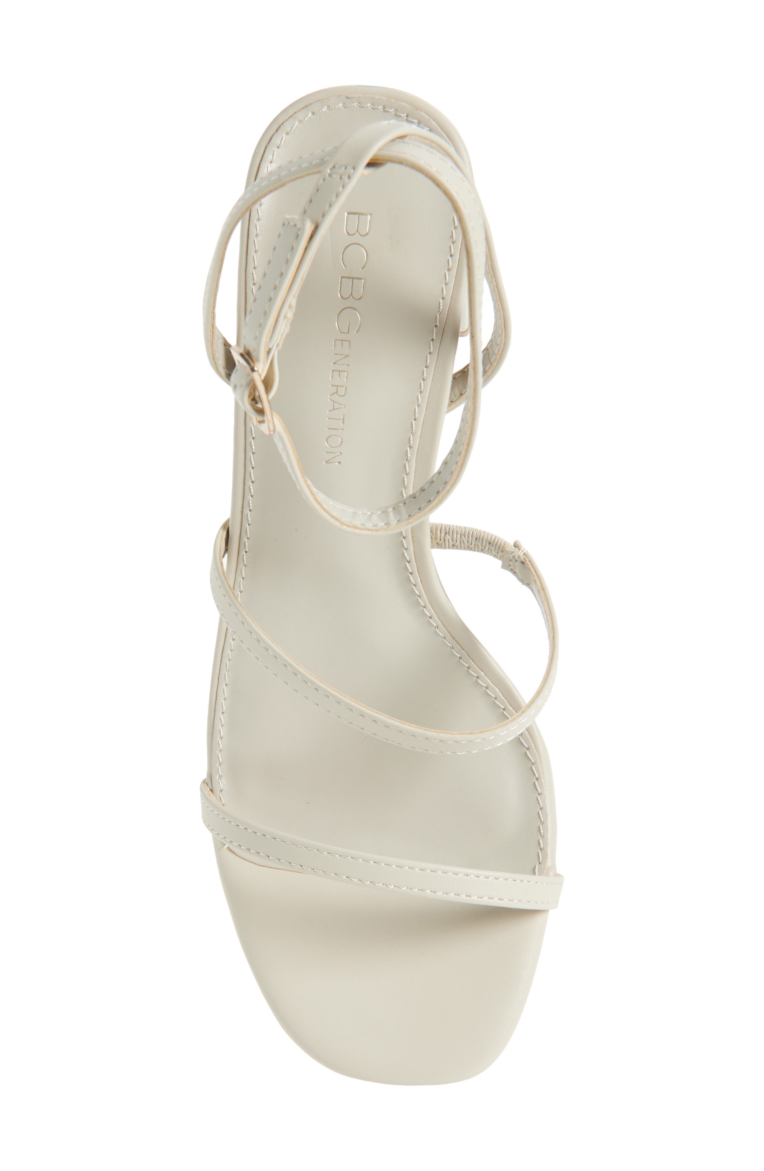 BCBGeneration Lissena Ankle Strap Platform Sandal, Alternate, color, Stone