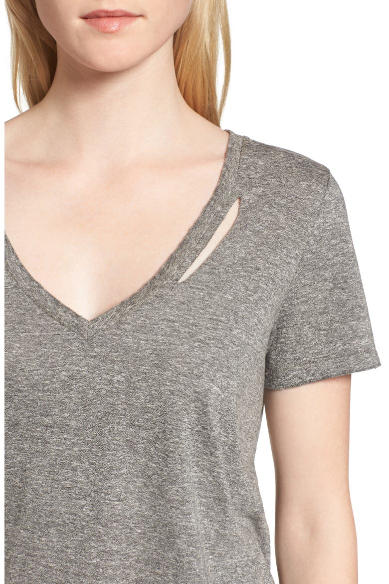 Ringo Distressed Tee, Alternate, color, HEATHER GREY
