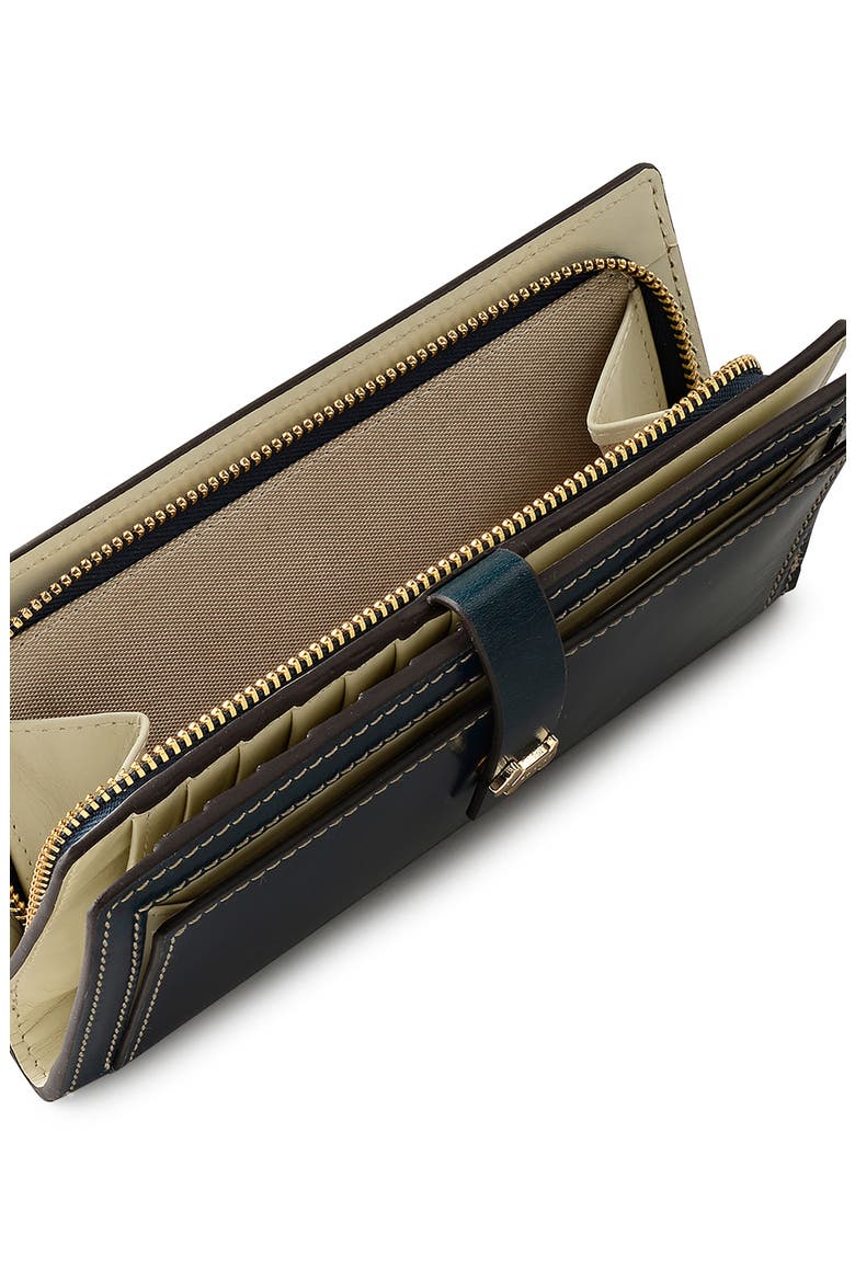 Large Newick Road Leather Bifold Wallet, Alternate, color, TEAL