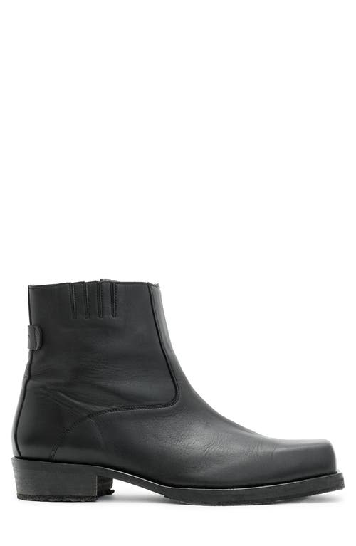Allsaints Orla Plain Toe Boot In Black