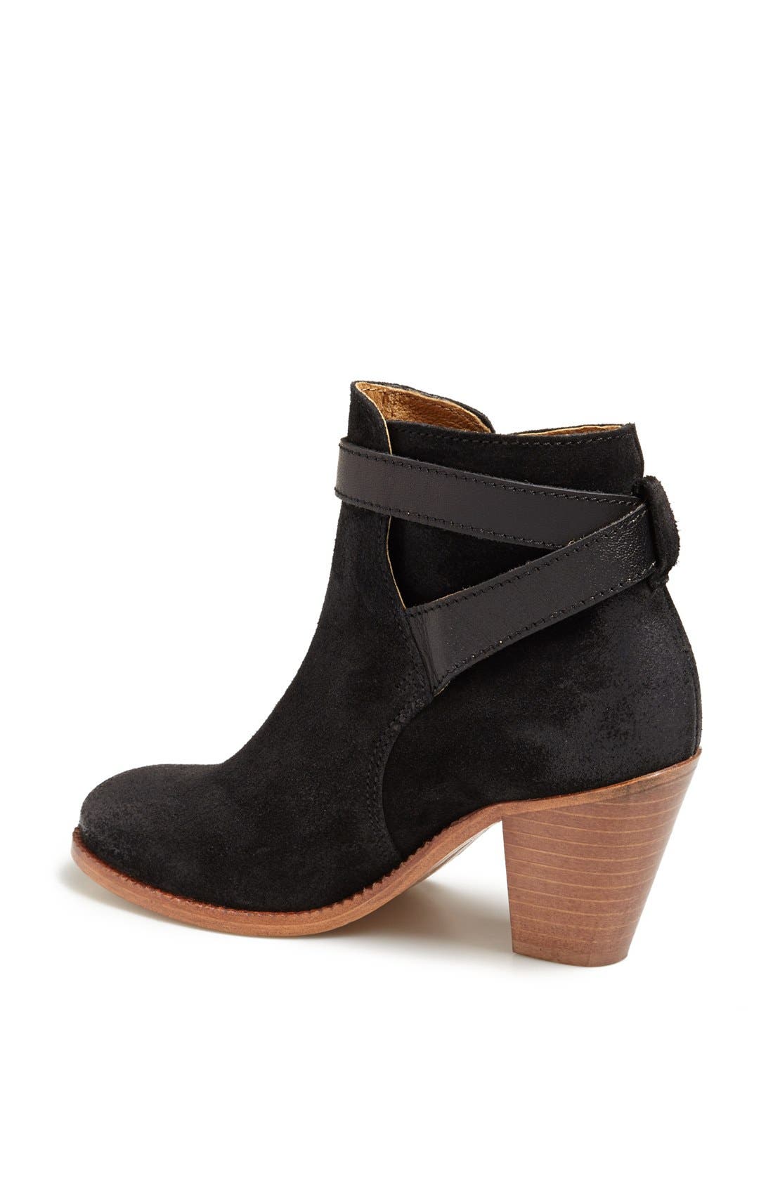 'Lewknor' Ankle Bootie, Alternate, color, BLACK