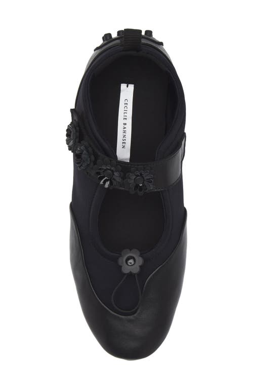 Cecilie Bahnsen Bess Mary Jane Flat In Black