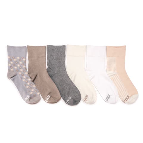 Whisper Soft Crew Socks 6 Pair Pack