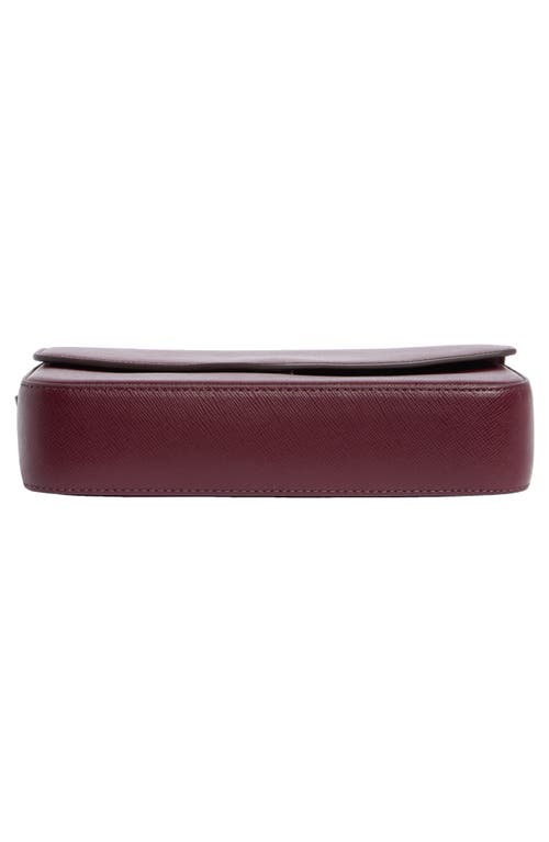 Kate Spade New York Envelope Flap Leather Crossbody Bag In Burgundy