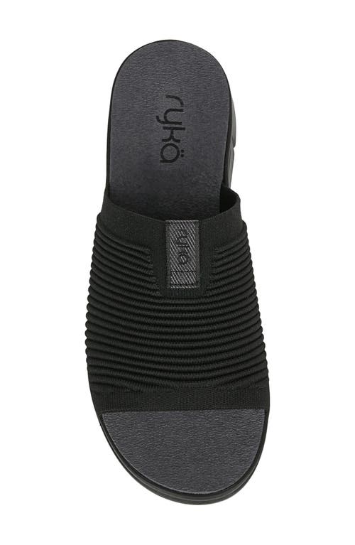 Ryka Rykä Epic Slide Sandal In Black