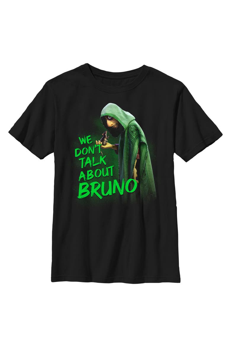 Boy's Encanto We Don't Talk About Bruno  Graphic T-Shirt, Main, color, Black