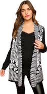Roaman's Diamond Cage Cardigan Sweater