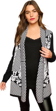 Roaman's Diamond Cage Cardigan Sweater