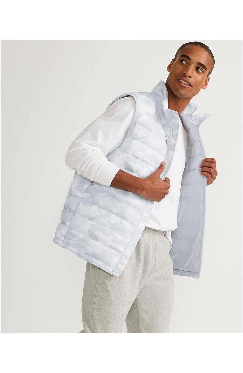 Lands' End Wanderweight Ultralight Packable Down Vest, Alternate, color, Mist Camo