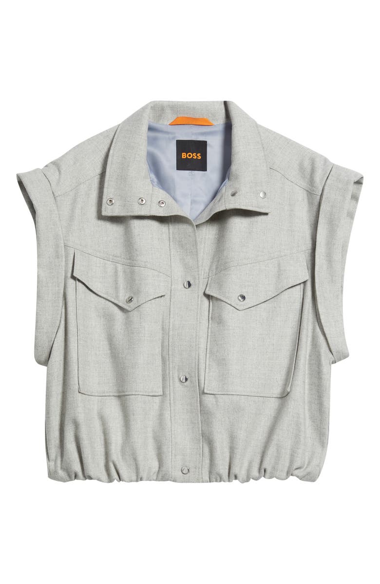 BOSS Orange Jaflesti Boxy Vest, Alternate, color, Light/ Pastel Grey