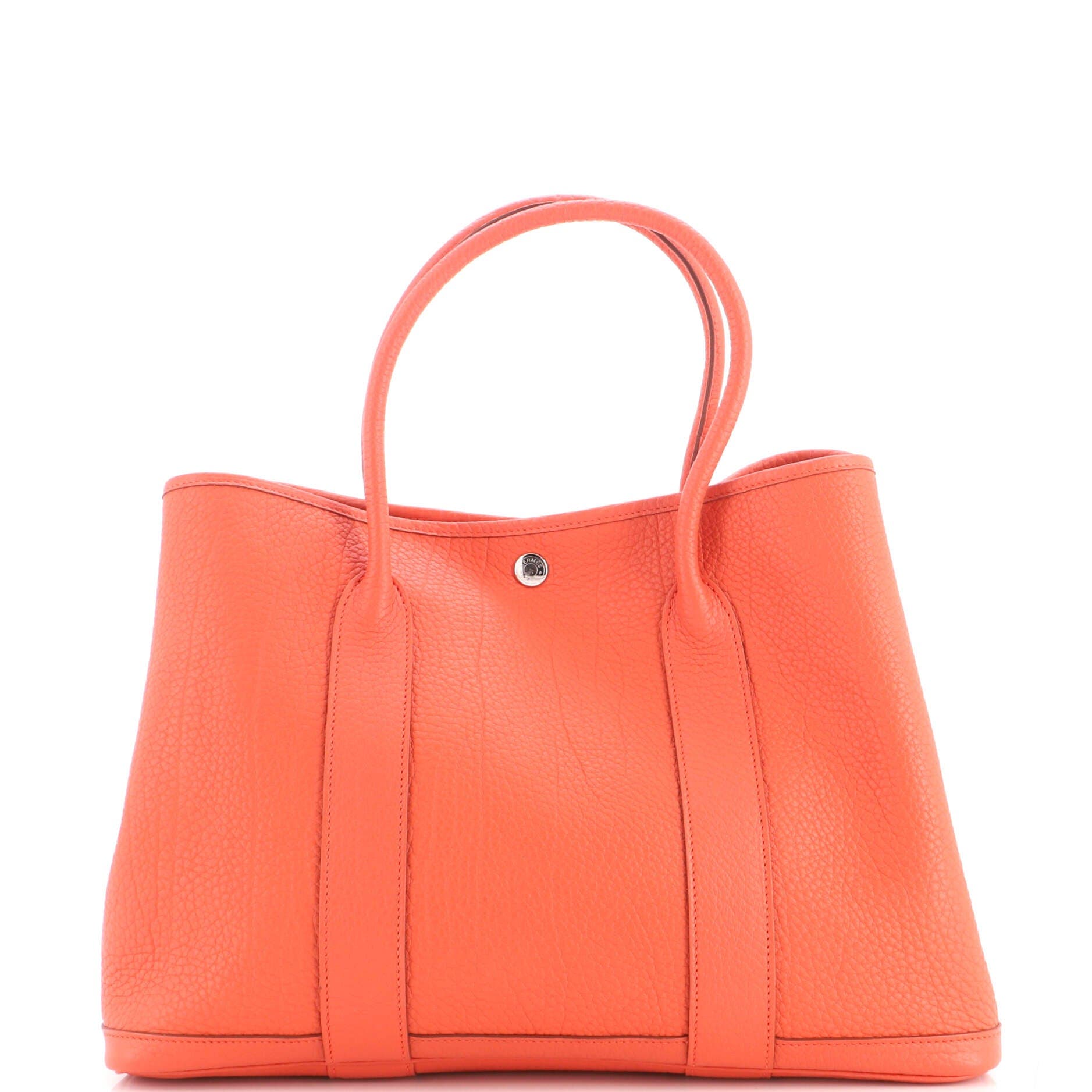 Garden Party Tote Leather 36, Main, color, Red
