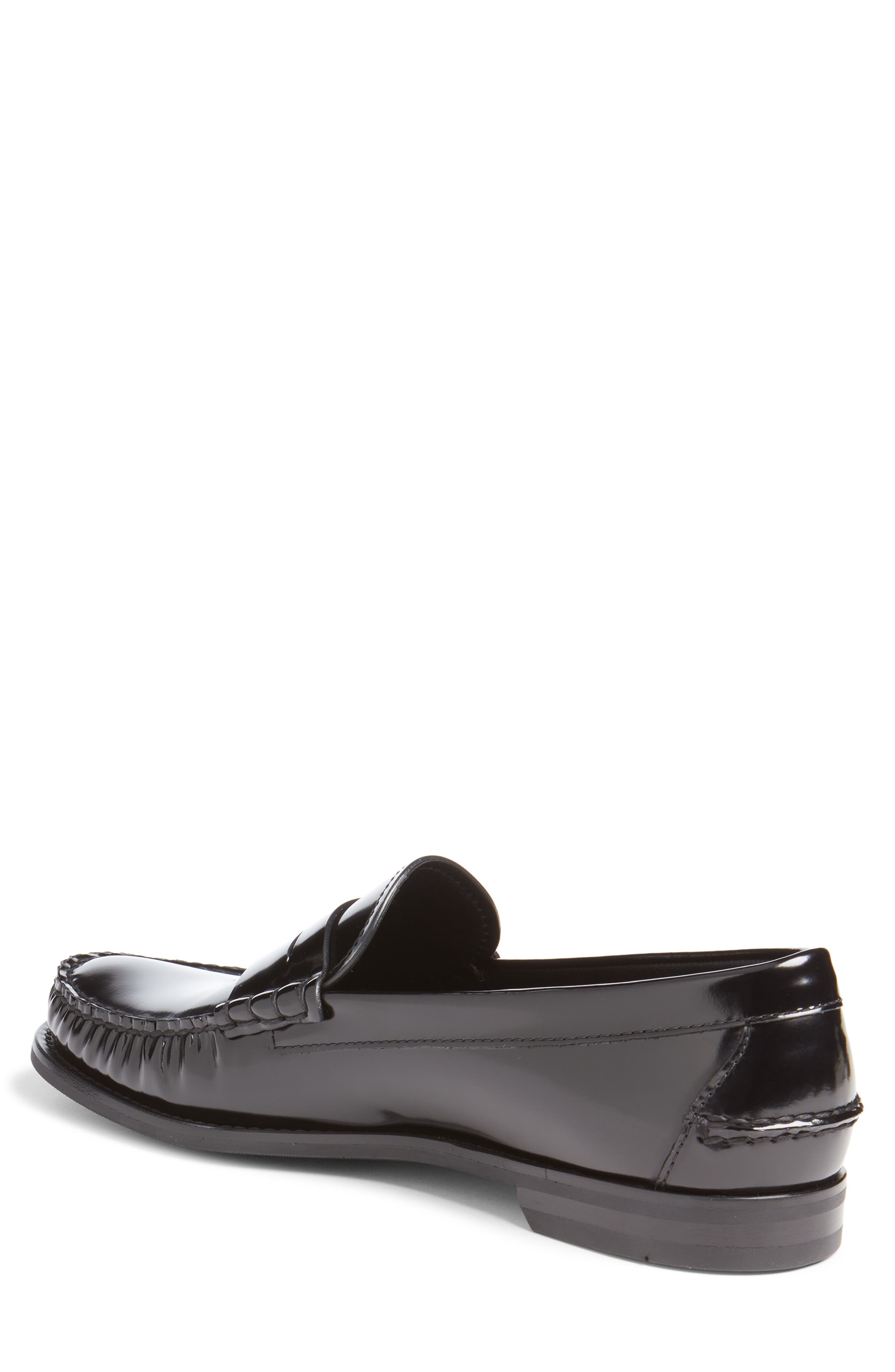 Prada Spazzalato Penny Loafer, Alternate, color, Nero