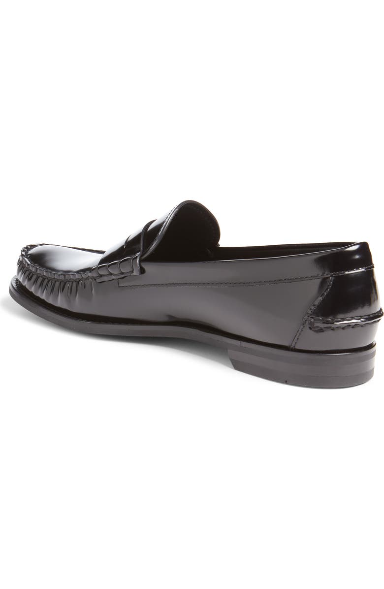 Prada Spazzalato Penny Loafer, Alternate, color, Nero