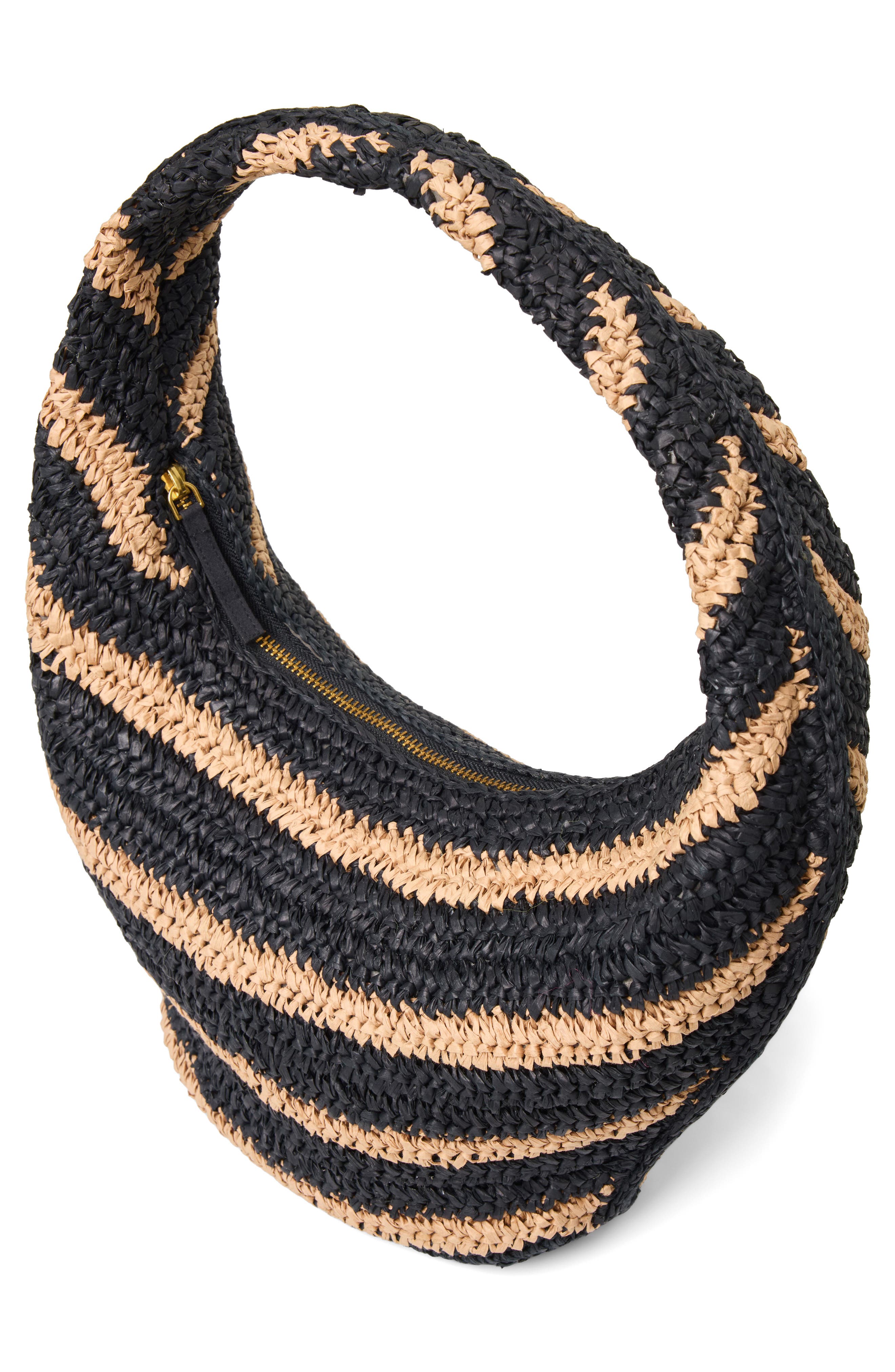 Aya Shoulder Bag, Alternate, color, NATURAL/ BLACK