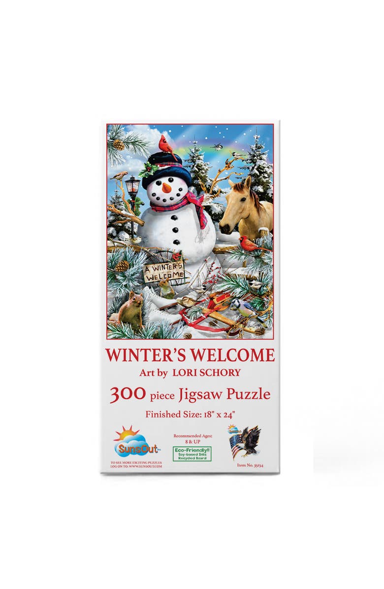Sunsout Winter's Welcome 300 piece Jigsaw Puzzle for Adults, Alternate, color, Multicolor