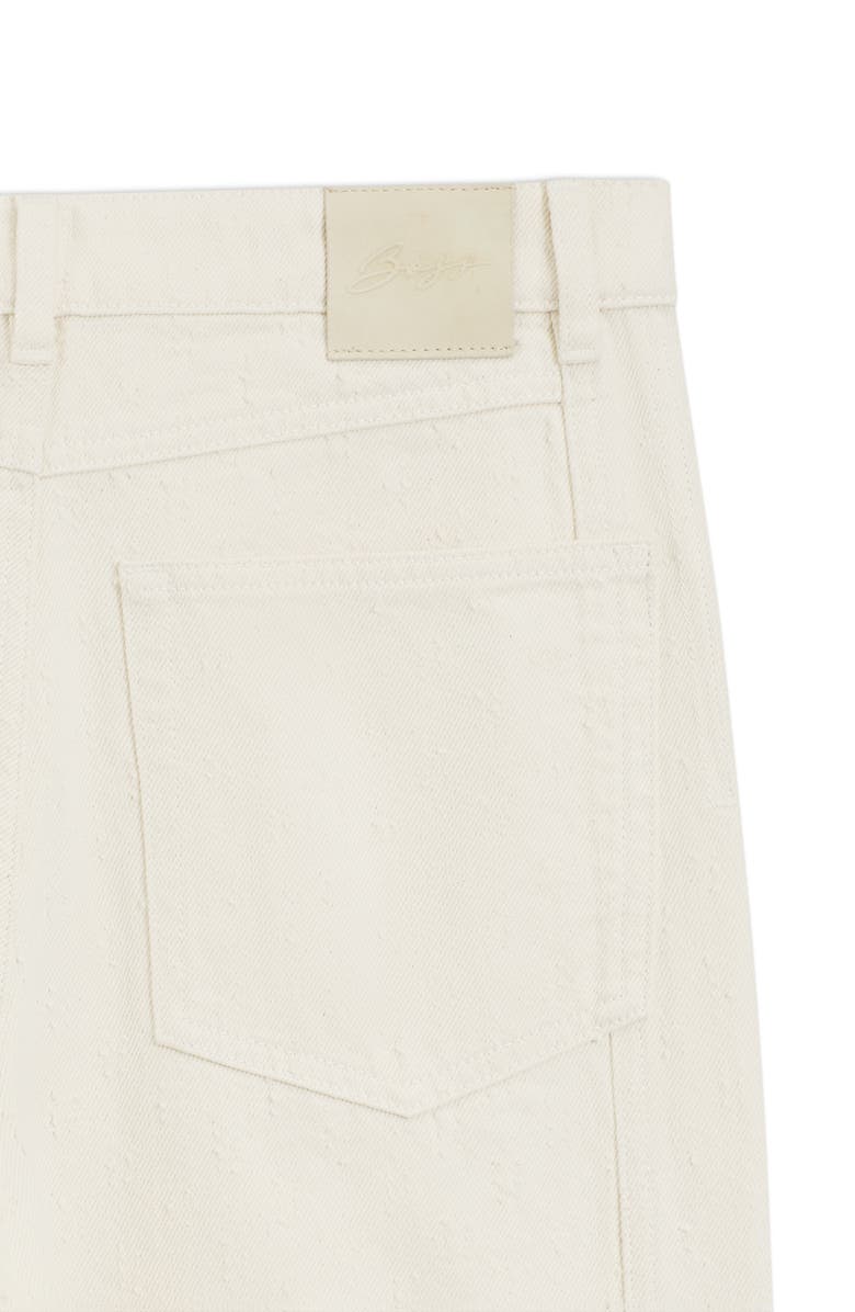 BOSS Orange Wide-Leg Jeans, Alternate, color, Soft Cream