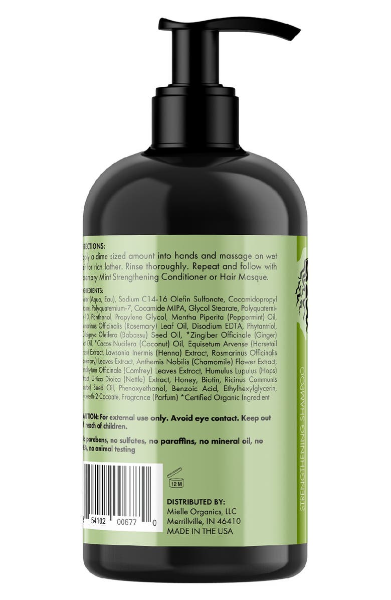 MIELLE Rosemary Mint Strengthening Shampoo, Alternate, color,