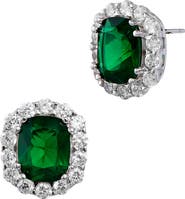 SAVVY CIE JEWELS Cushion Stud Earrings