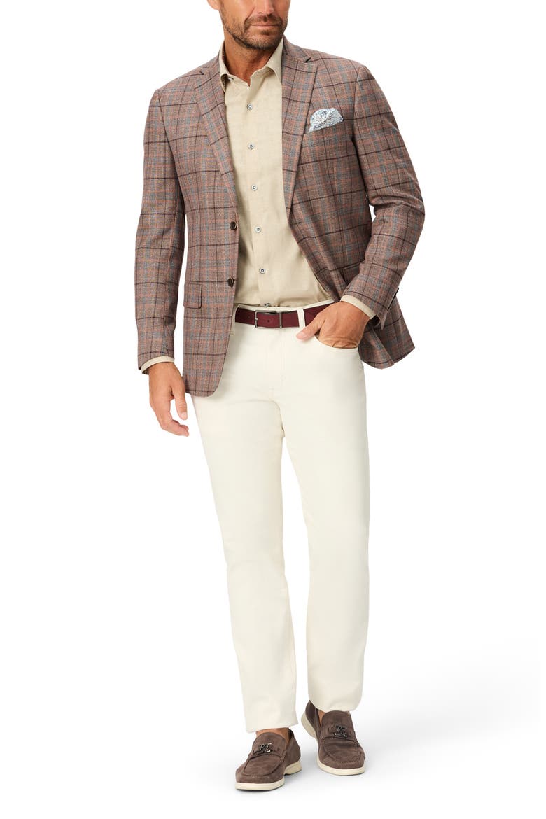 Plaid Sport Coat, Alternate, color, BROWN