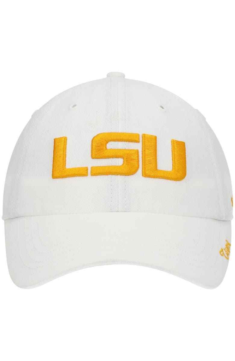 '47 Women's '47 White LSU Tigers Miata Clean Up Logo Adjustable Hat, Alternate, color, 