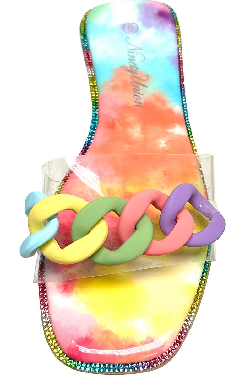 NINETY UNION Tampa Slide Sandal, Alternate, color, Blue Multi