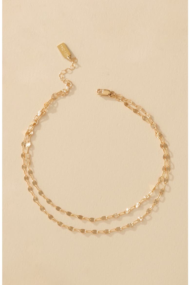 Millie Anklet, Alternate, color, GOLD