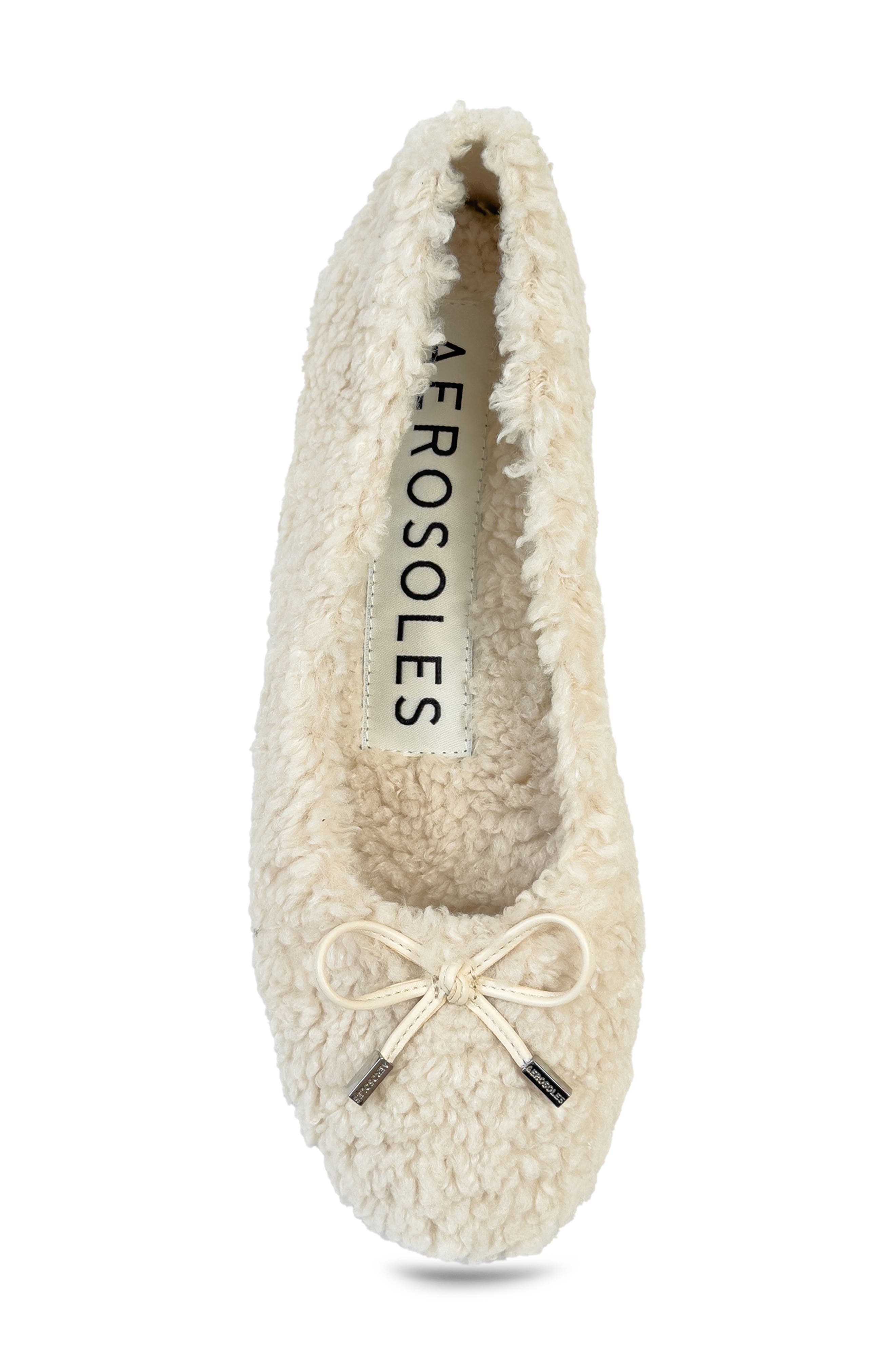Patrina Faux Shearling Flat, Alternate, color, NATURAL FAUX SHEARLING