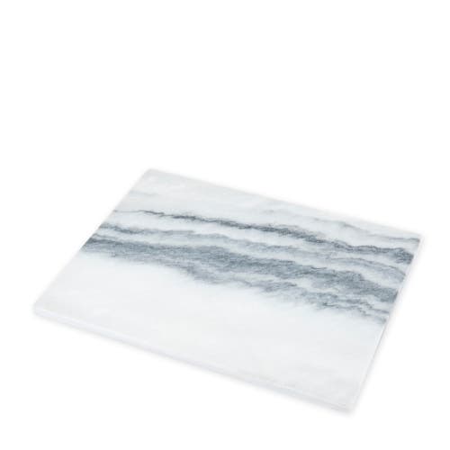 True Elegance Rectangular Marble Cheeseboard In Gray