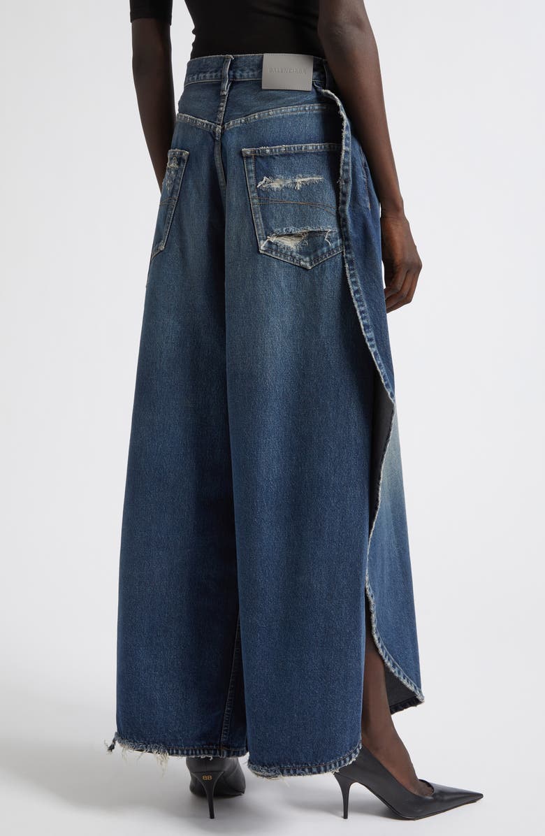 Balenciaga Tulip Pants, Alternate, color, 4060 Midnight Blue