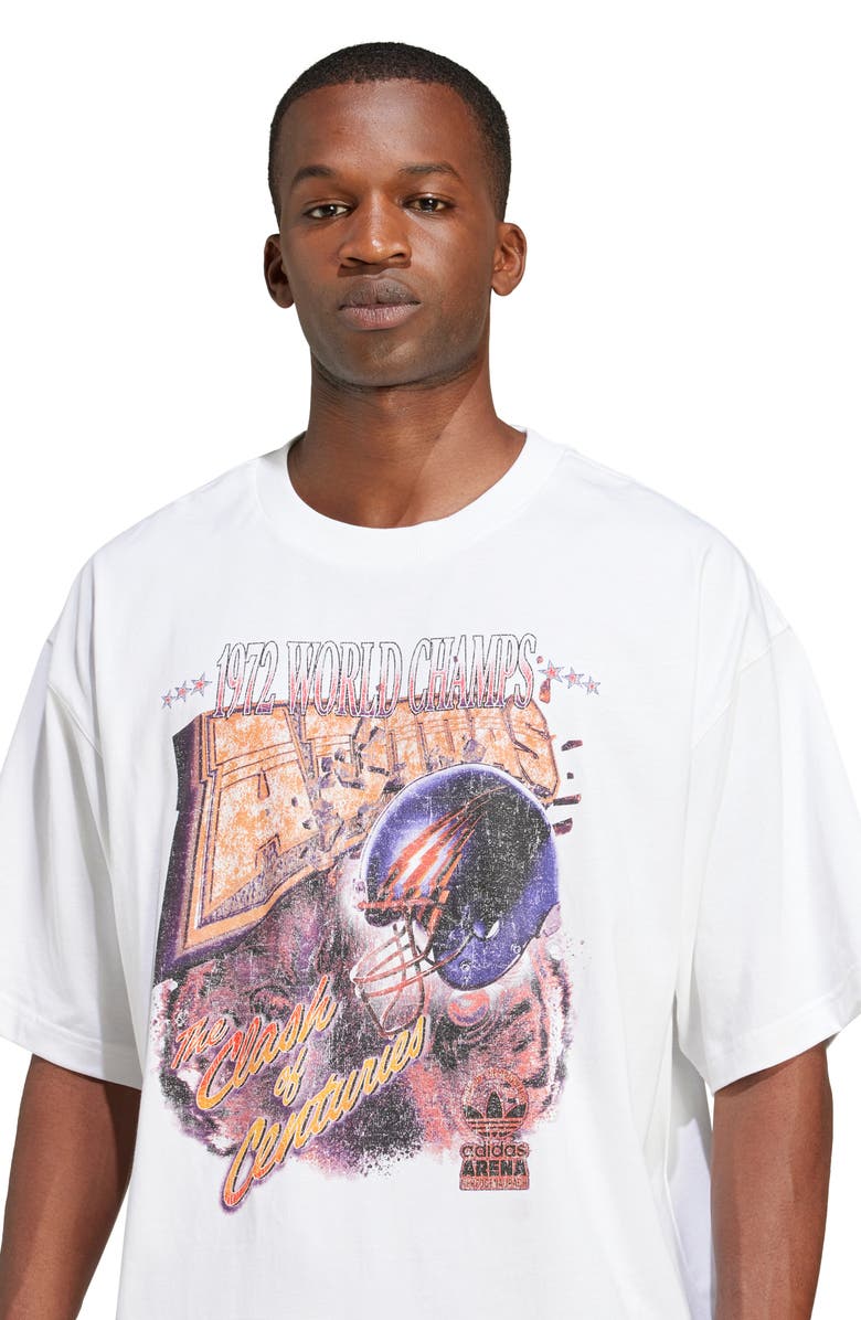 adidas 1972 World Champs Graphic T-Shirt, Alternate, color, White