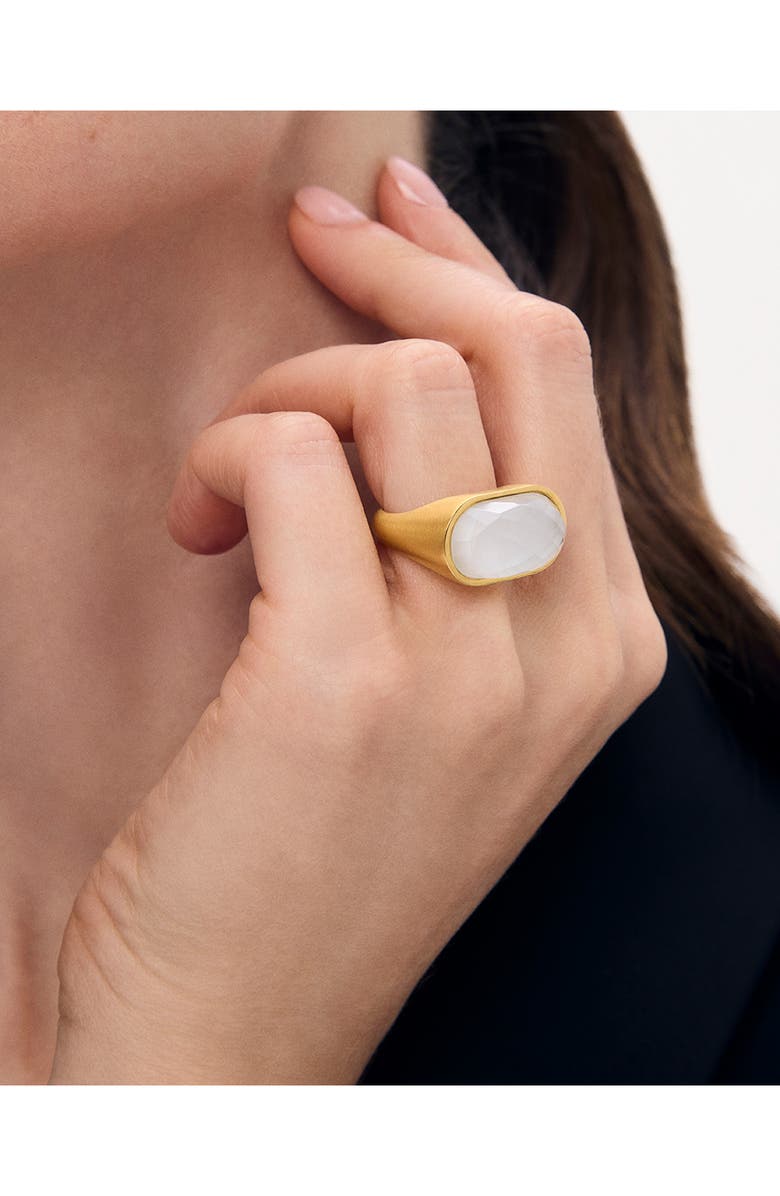 Dean Davidson Mercer Stone Statement Ring, Alternate, color, Iridescent Pearl/ Gold