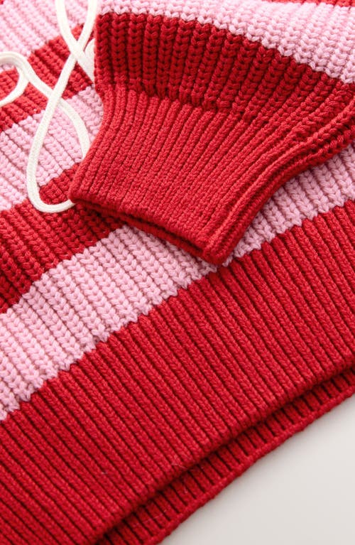 Next Kids' Stripe Holiday Graphic Sweater In Animal Print