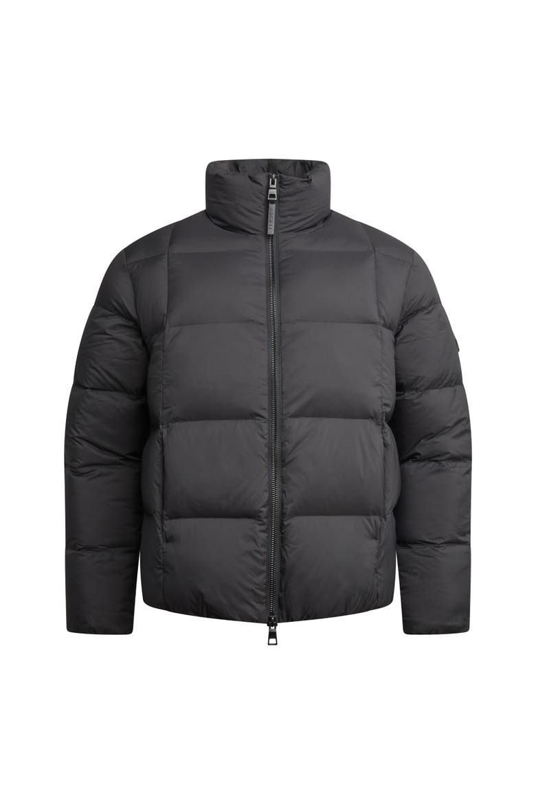 Cloud Long Sleeve Puffer Racer Jacket, Alternate, color, BLACK