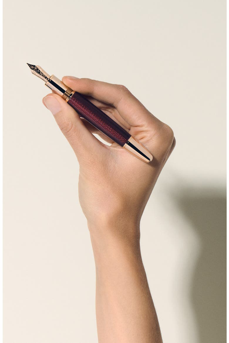 Meisterstück Solitaire Golden Hour Fountain Pen, Alternate, color, BURGUNDY