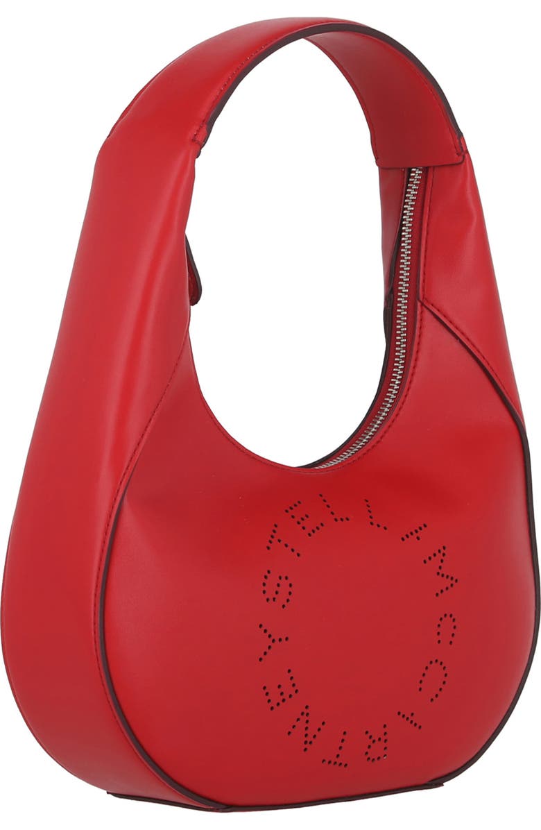 Stella McCartney Logo Vegan Leather Shoulder Bag, Alternate, color,