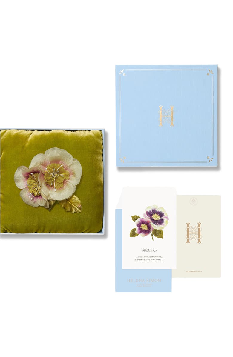 Helena Simon The Hellebore Floral Brooch, Alternate, color, Yellow