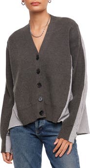 FIFTEEN TWENTY Celine Mixed Media Cardigan