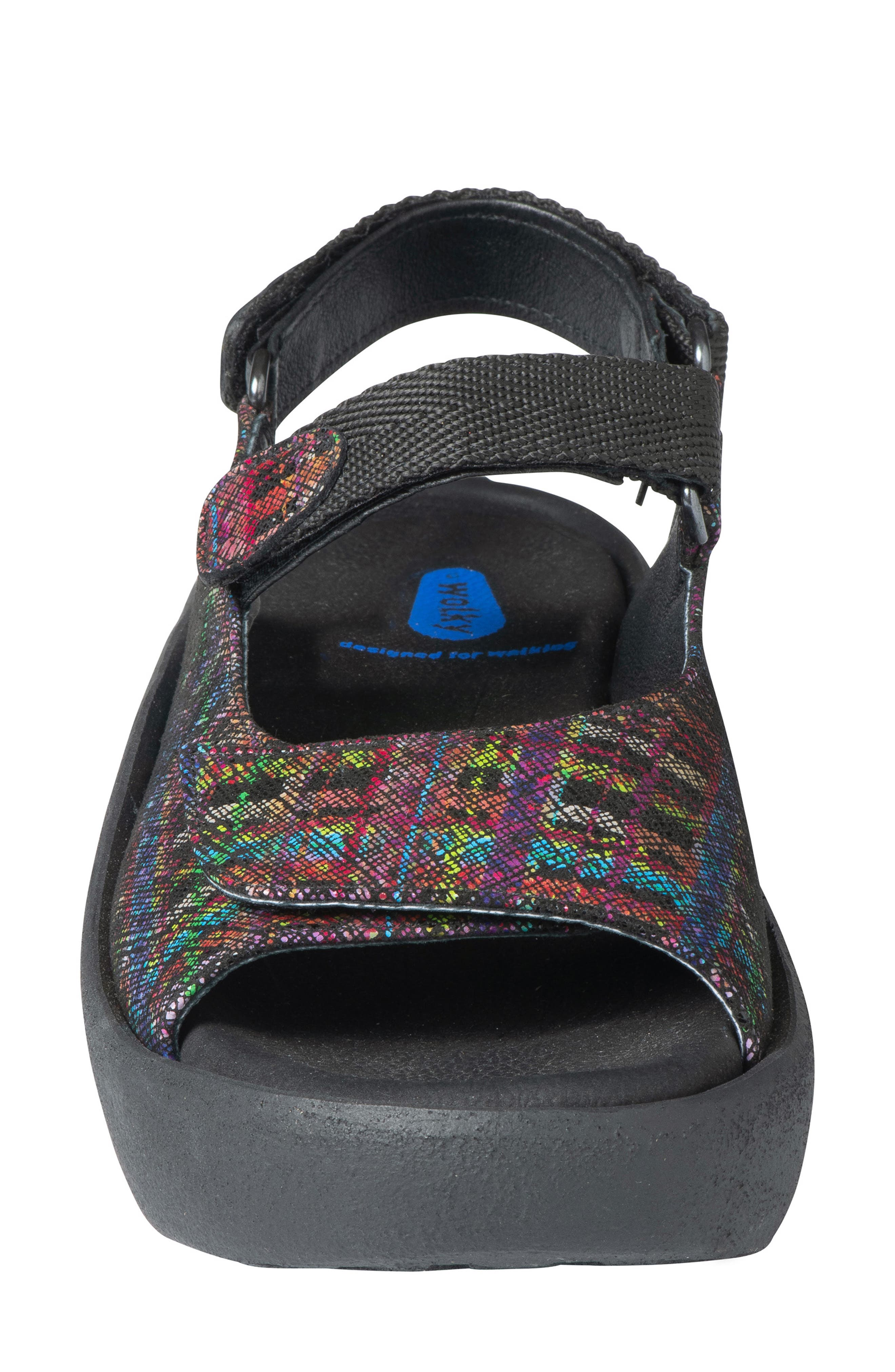Jewel Sandal, Alternate, color, MULTI BLACK