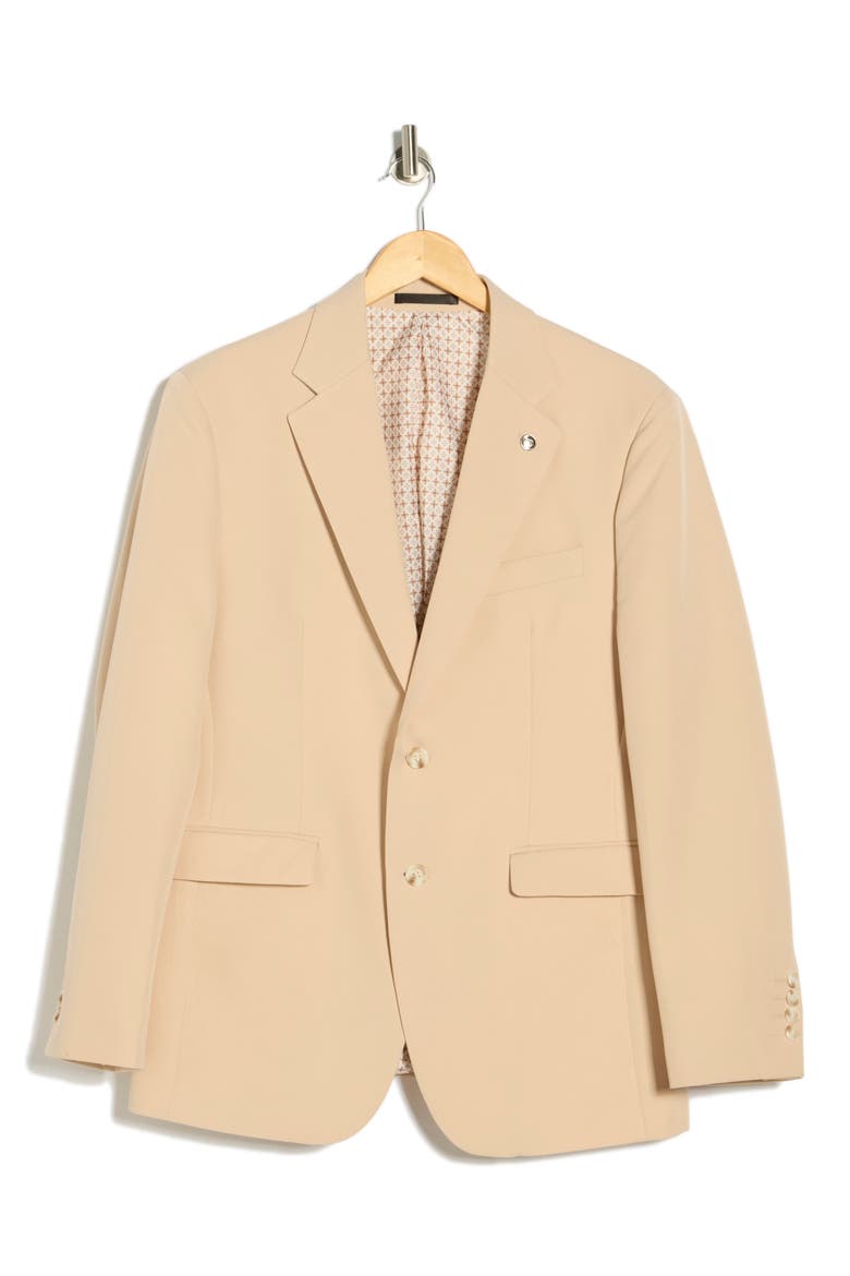 Slim Fit Cotton Blend Sport Coat, Alternate, color, SAND