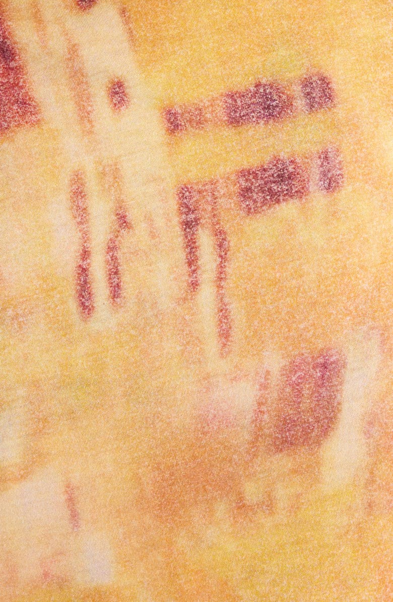 Isabel Marant Janick Draped Cotton Jersey Minidress, Alternate, color, Orange