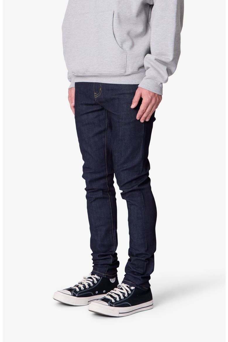 Raw Skinny Jeans, Alternate, color, RINSED INDIGO