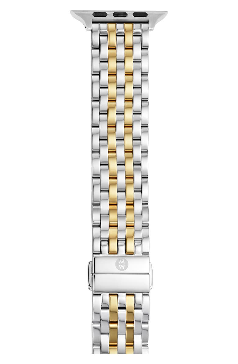 MICHELE 20mm Apple Watch<sup>®</sup> Bracelet Watchband, Main, color, Silver/Gold