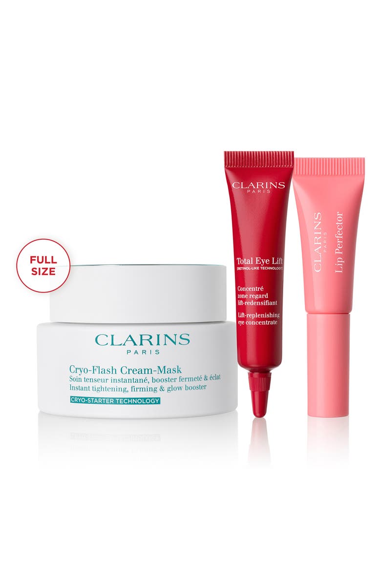 Clarins Glow-Boosting Cryo-Flash Mask Set (Limited Edition) $136 Value, Alternate, color,