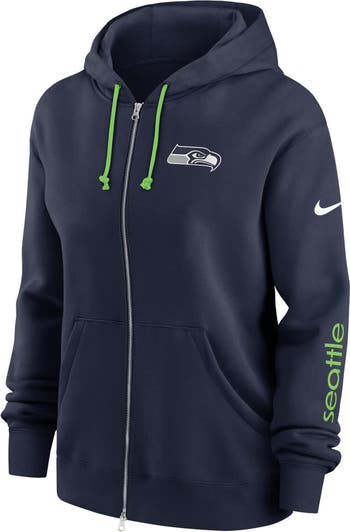 売れ筋商品|||ナイキ カットソー トップス レディース Women's College Navy Seattle Seahawks Phoenix Hoodie Full-Zip Sweatshirt College Navy Nike Women's Nike College Navy Seattle Seahawks Phoenix