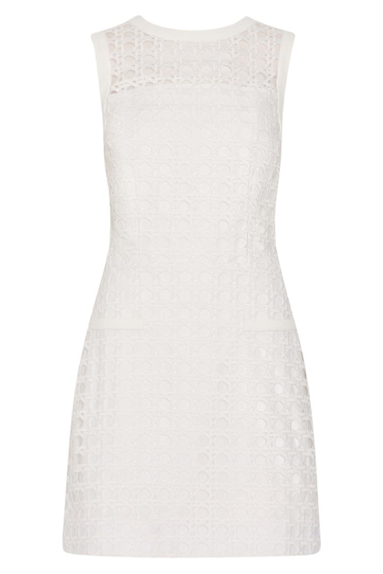 Moira Lace Sleeveless Minidress, Alternate, color, WHITE