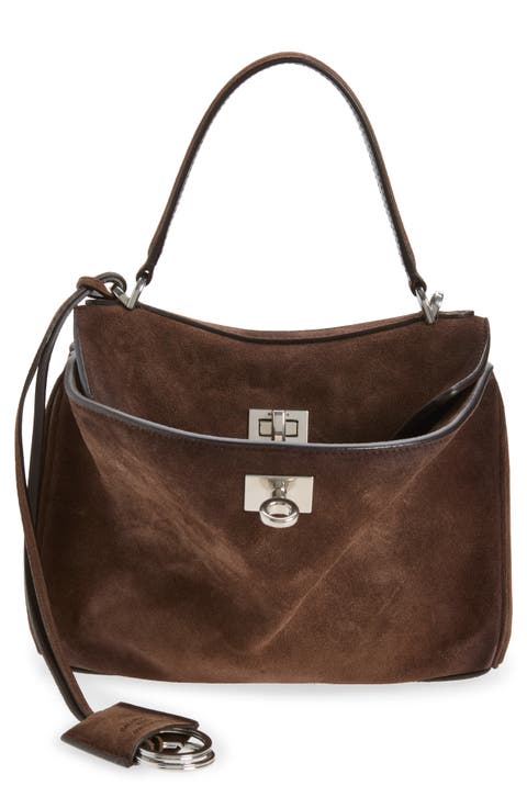 Small Rodeo Suede Top Handle Bag