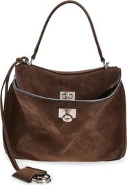 Balenciaga Small Rodeo Suede Top Handle Bag